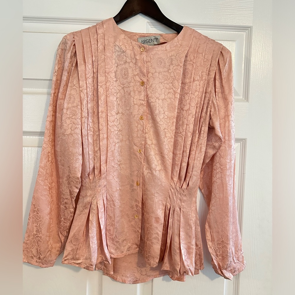 Argenti Silk Blouse Size 8